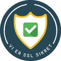 Vi er SSL sikret